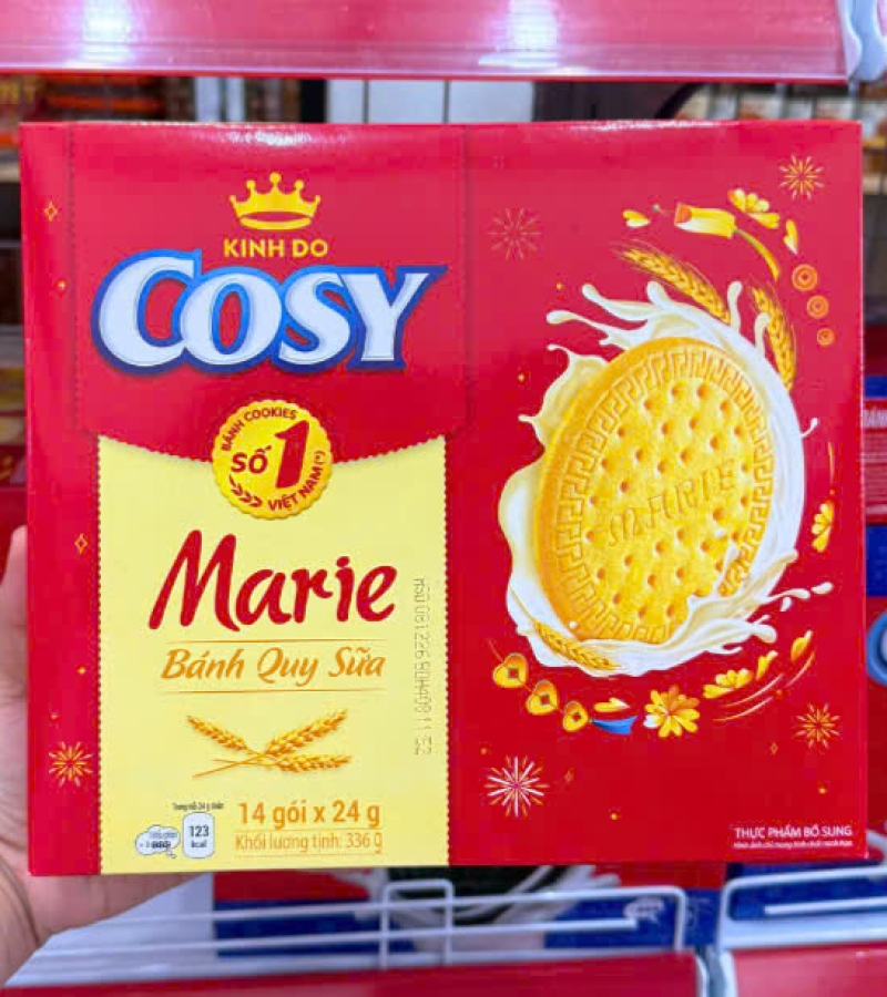 Bánh quy sữa cosy 336g..giá 36.000/hộp