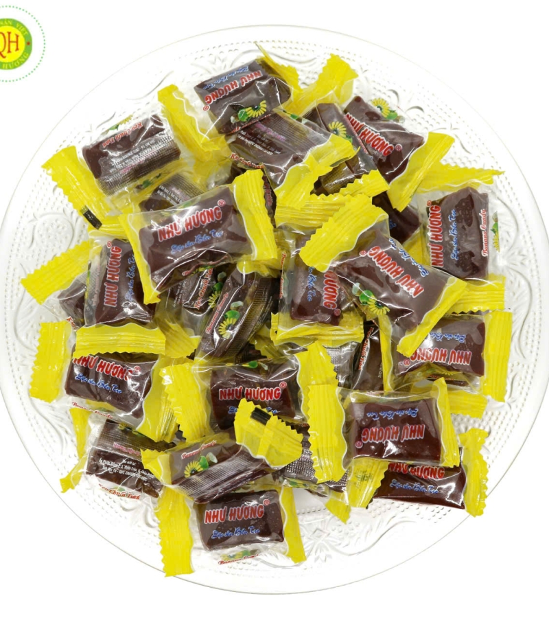 Kẹo chuối như hương ..giá 60000/kg . 290.000/thùng