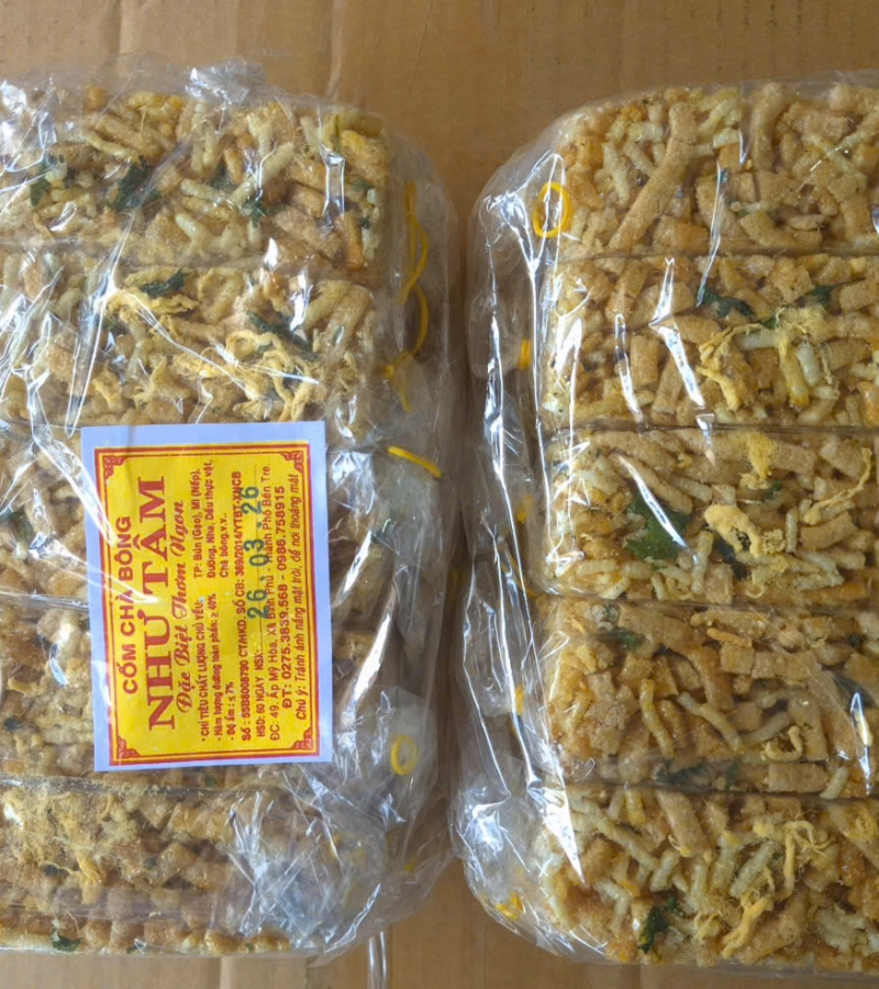 CỐM MÌ CHÀ BÔNG