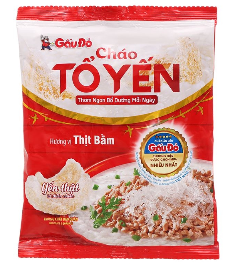 CHÁO YẾN GẤU ĐỎ