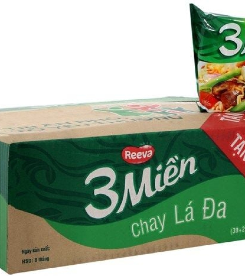 MÌ 3 MIỀN CHAY LÁ ĐA