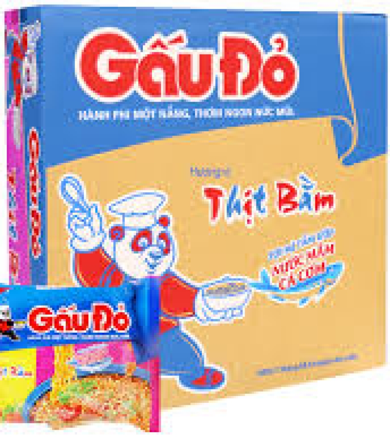 MÌ GẤU ĐỎ THỊT BẦM