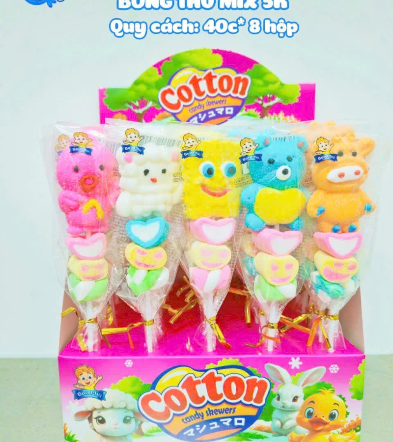 KẸO BÔNG THÚ MIX