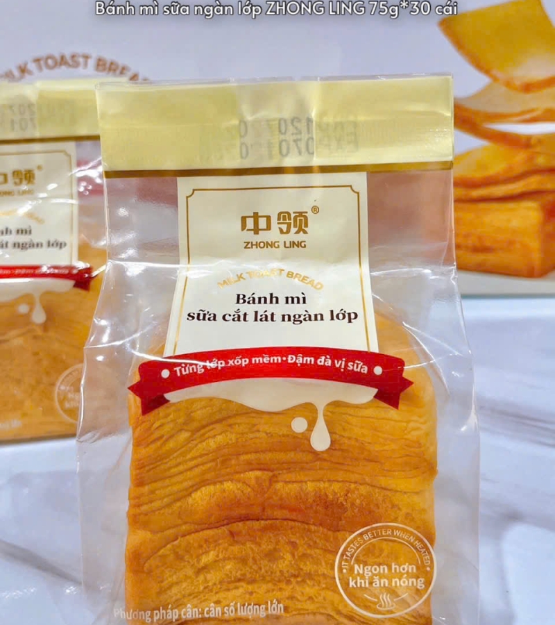 BÁNH MÌ NGÀN LỚP .giá 245.000/thùng